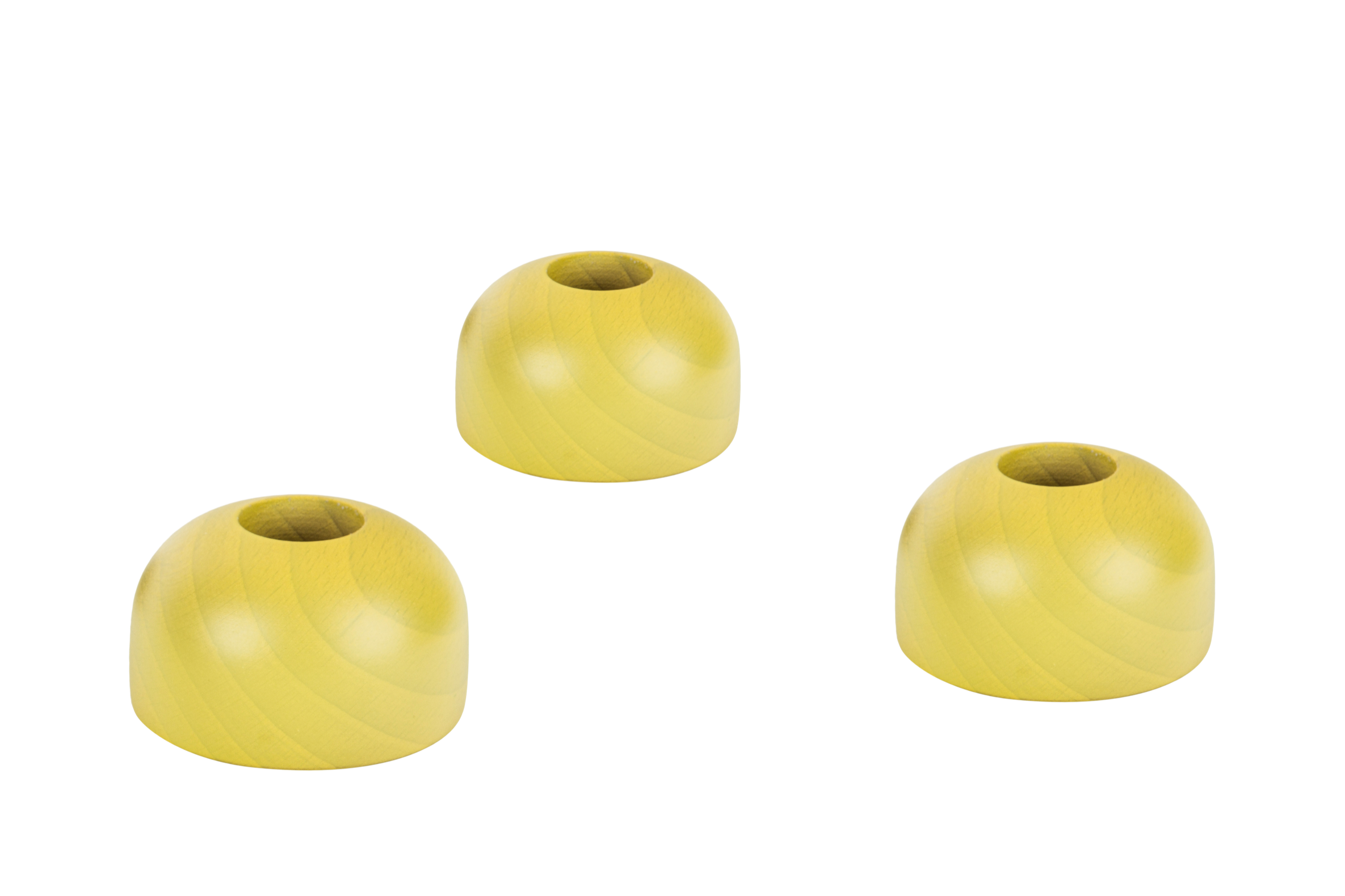 noo.ma LUMS kaarsenhouders set van 3 - Yellow Mellow