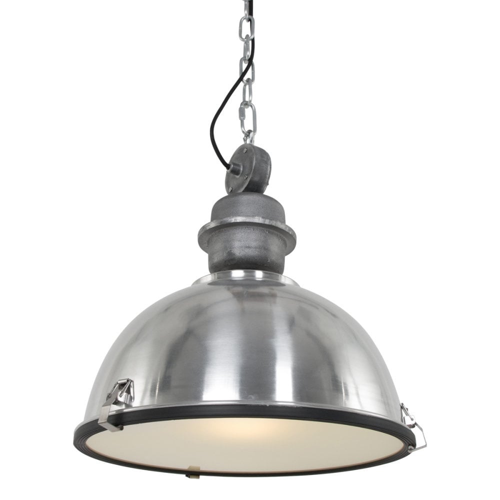Steinhauer hanglamp industrieel - 1 lichts - 42x 145 cm - mat chroom