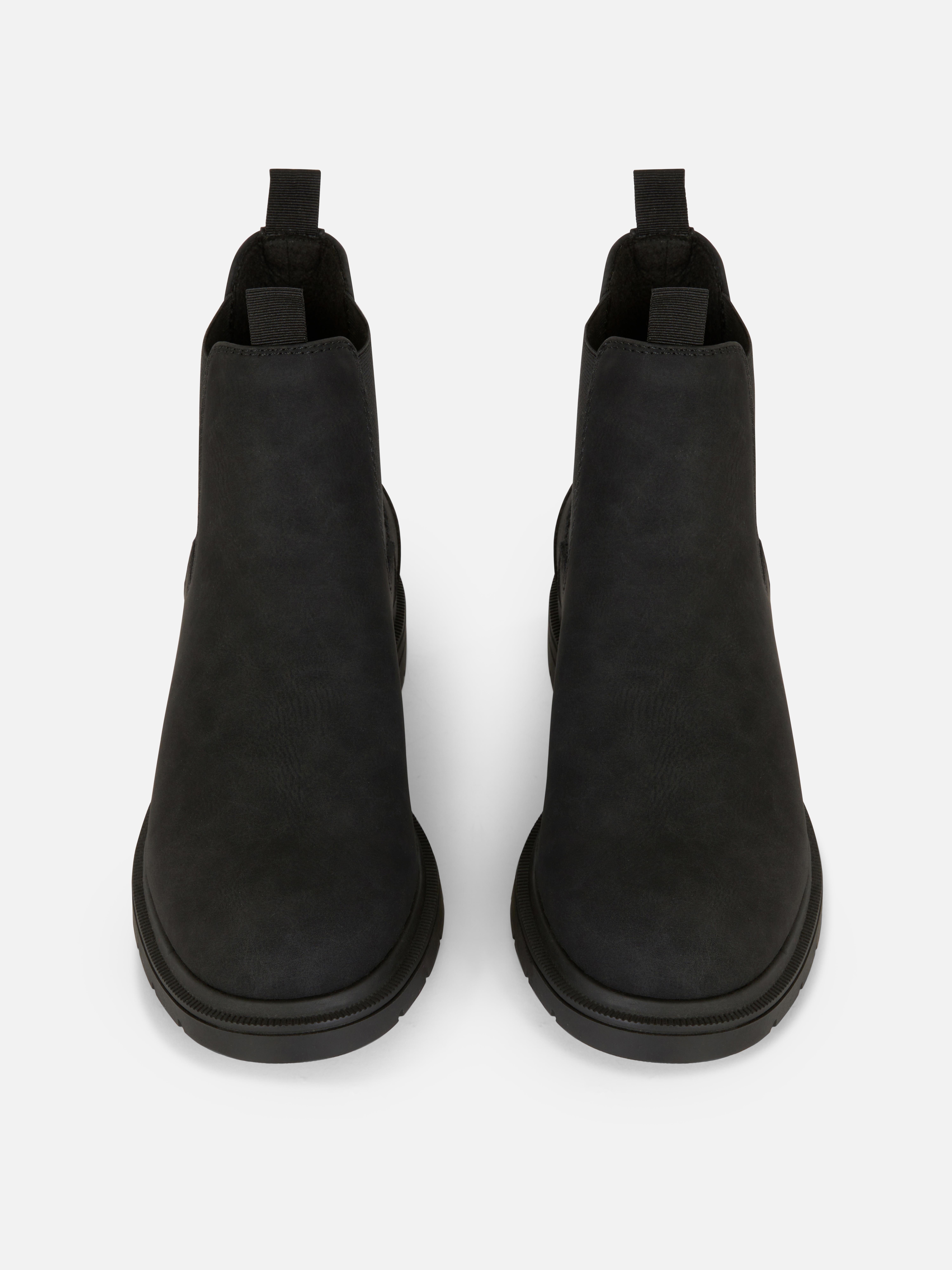 Faux Suede Chelsea Boot