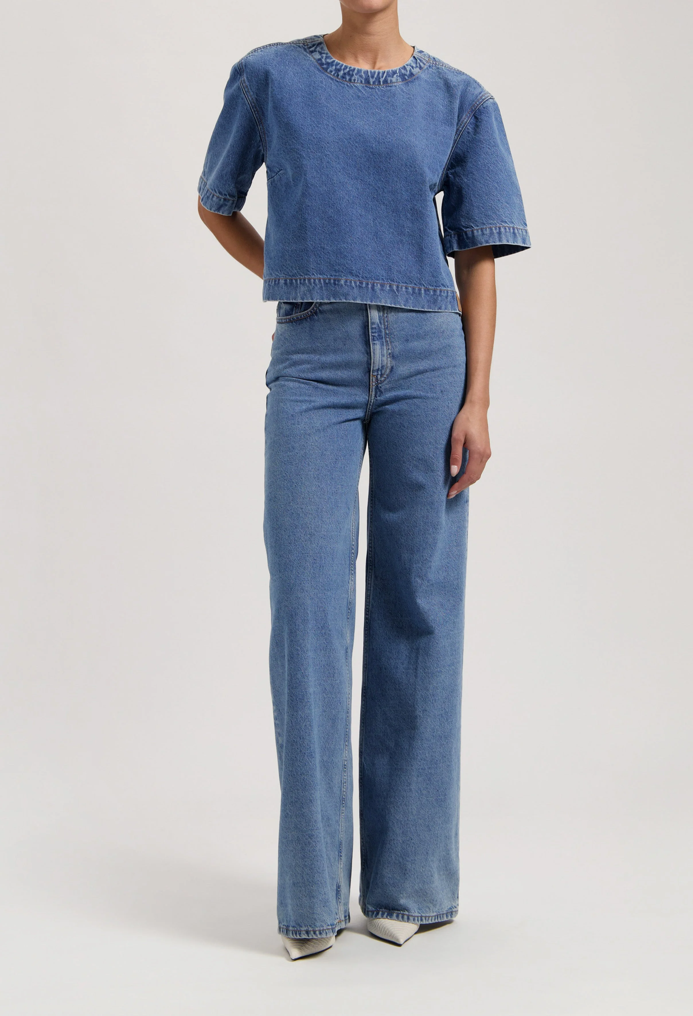 Sara High Loose - Stone Vintage