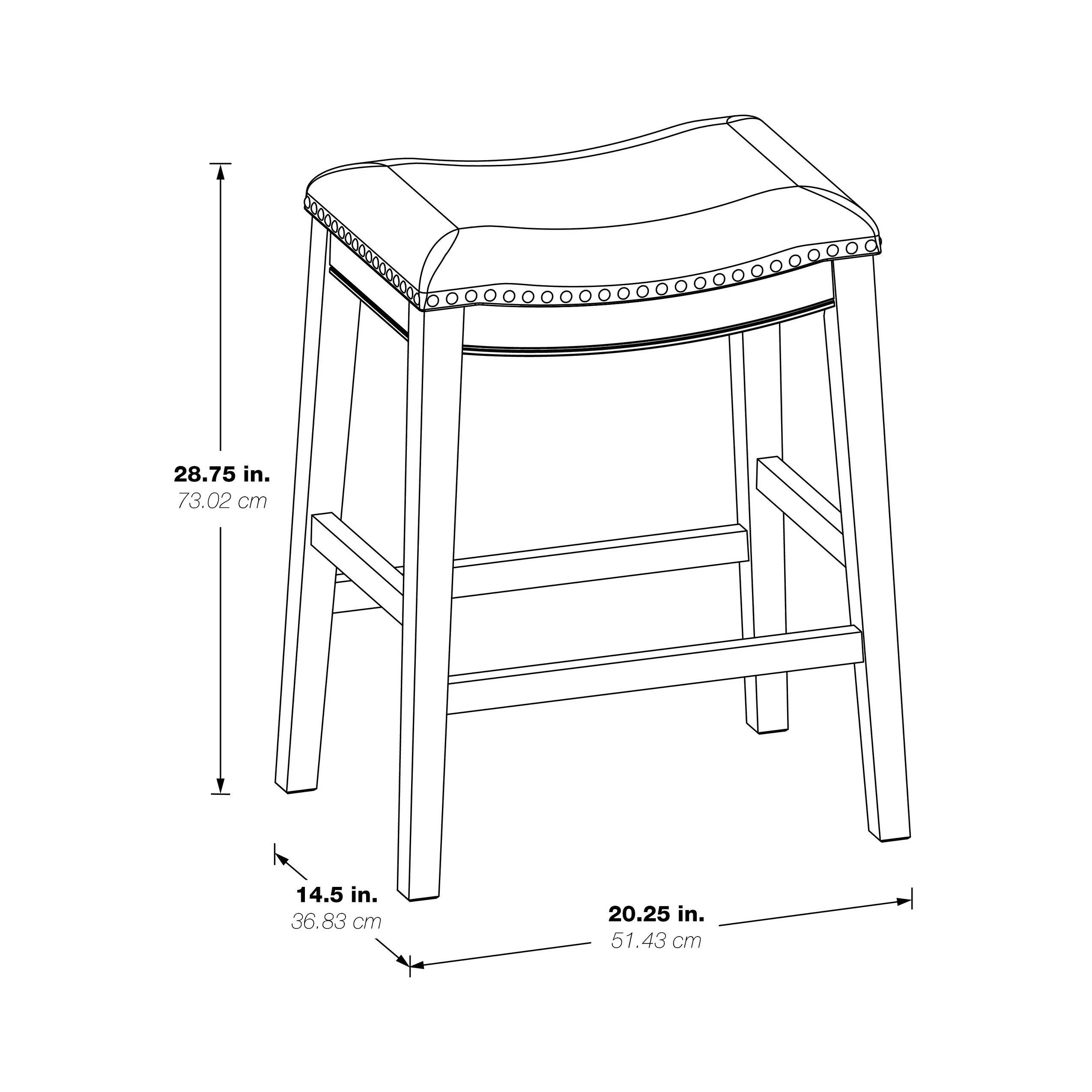 Saddle Stool 30 (2-Pack)