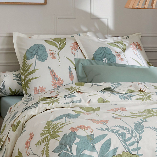 Parure de couette au style nature (200x200 cm - Vert)