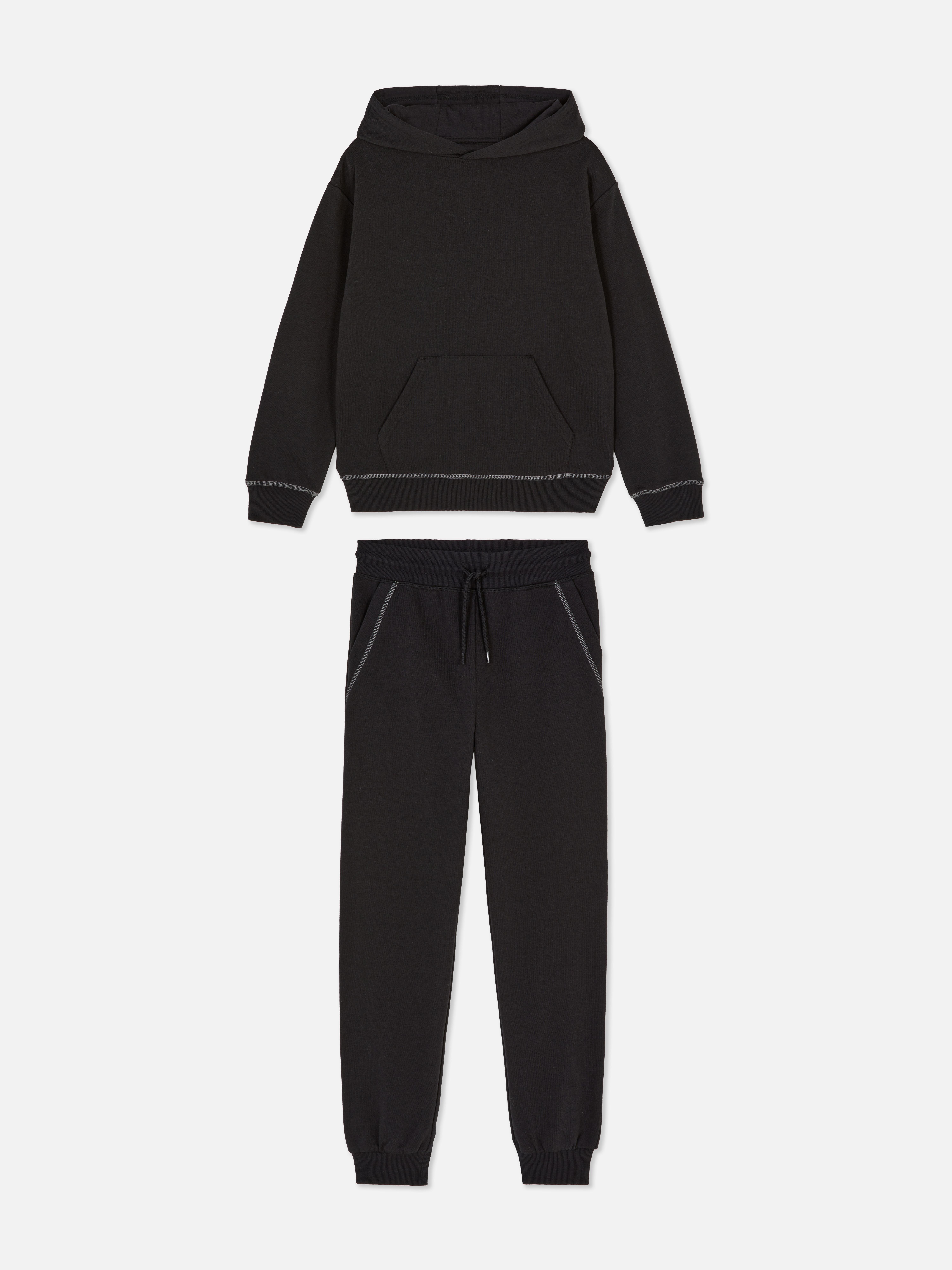 Pullover Hoodie and Cuffed Joggers Set