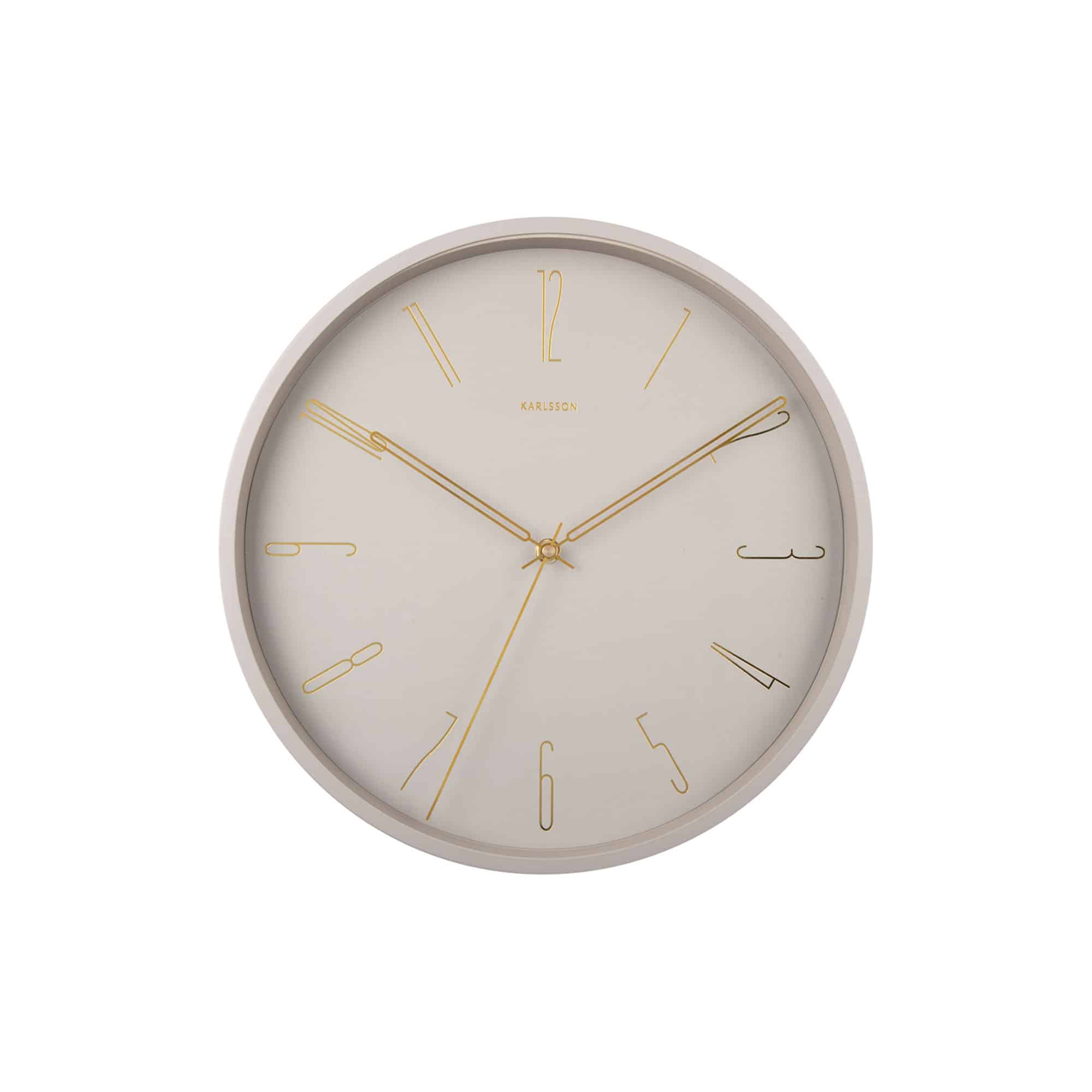 Karlsson wandklok Belle - grijs - Ø35cm