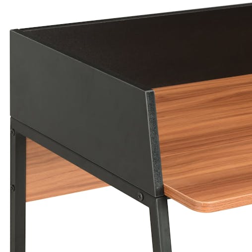NNEVL Desk Black and Brown 90x60x88 cm