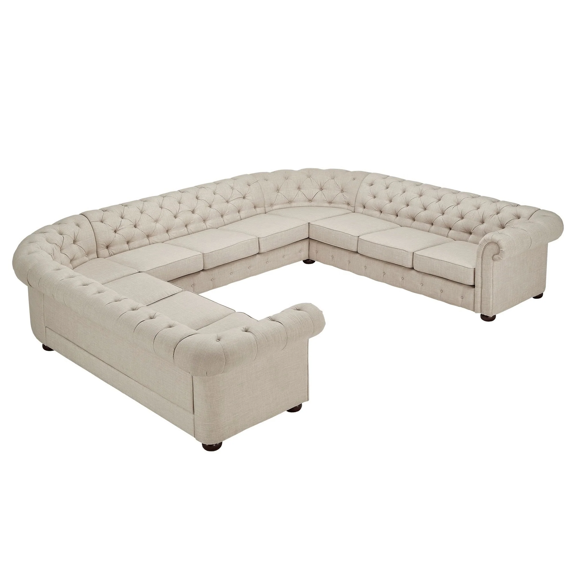 Knightsbridge Chesterfield 11-Seat Sectional by iNSPIRE Q Artisan