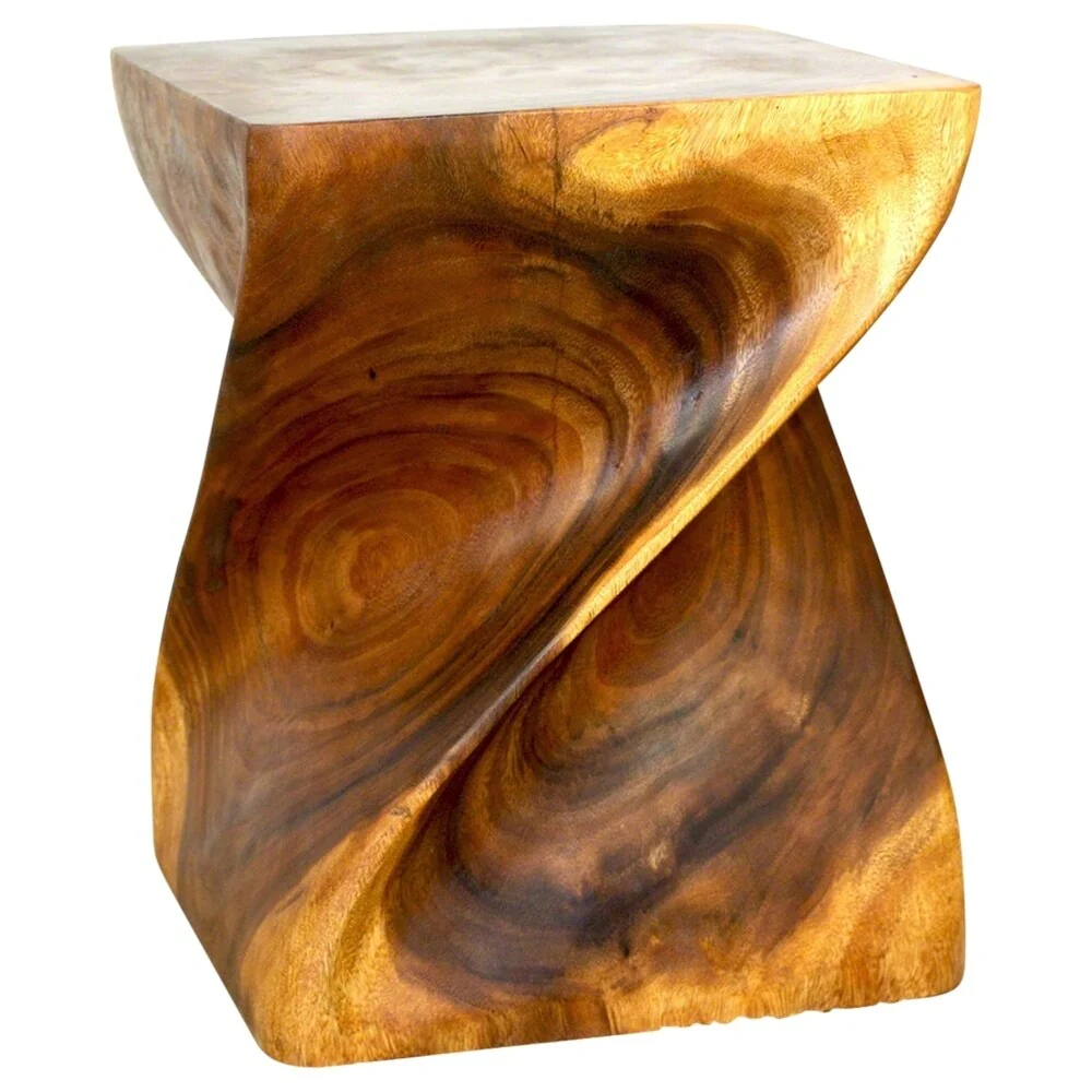 Handmade Wood Big Twist Coffee Table (Thailand) - 16 x 16 x 20