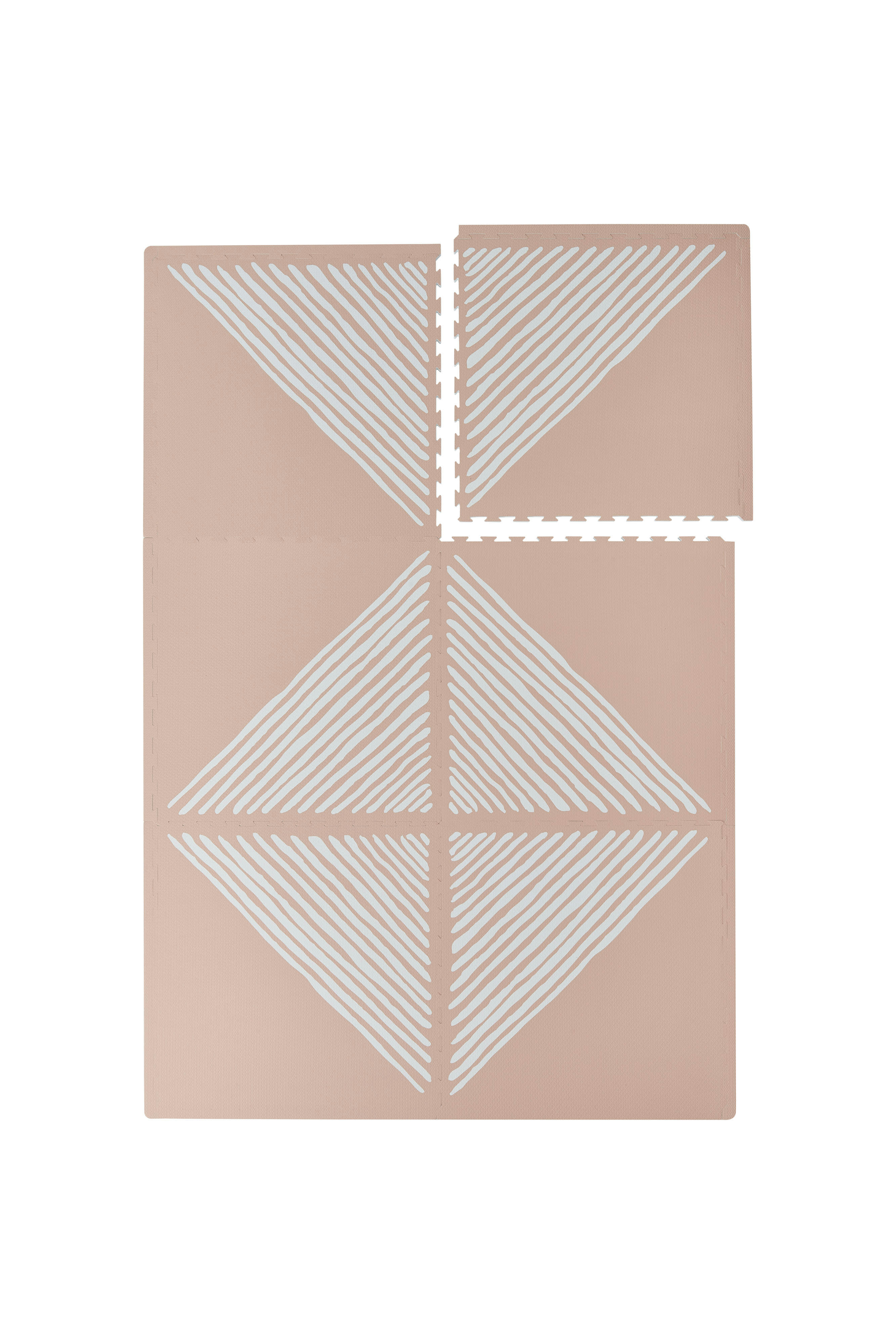 ROSE - Tapis en mousse bébé rose  180x120cm