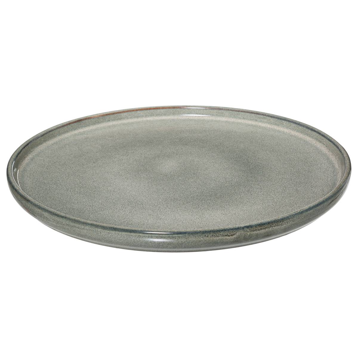 Flat plate "Unknown Land" D.26.7 cm, Green