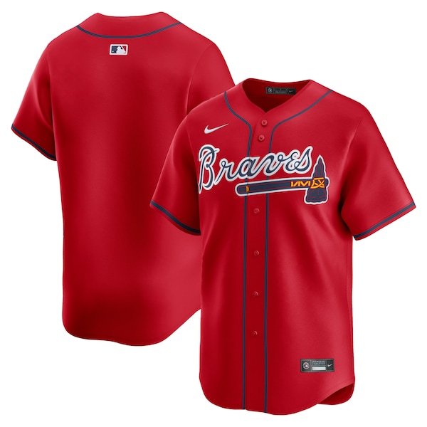 Atlanta Braves Nike Alternate Limited Jersey - Red