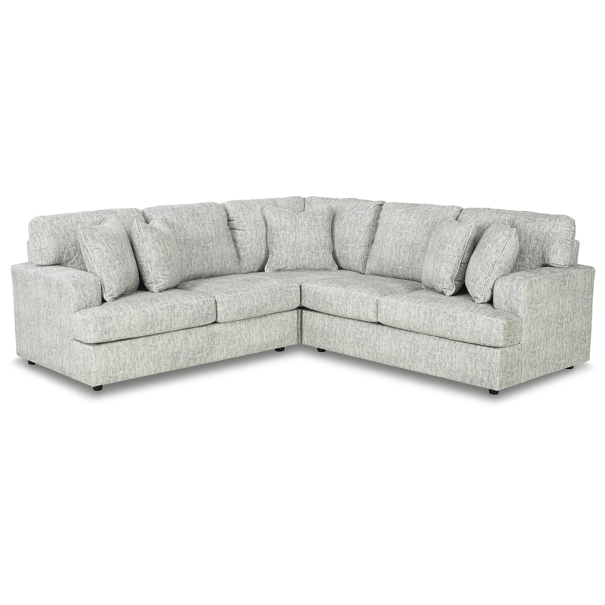 Signature Design by Ashley Playwrite Gray 3-Piece Sectional - 98W x 98D x 38H