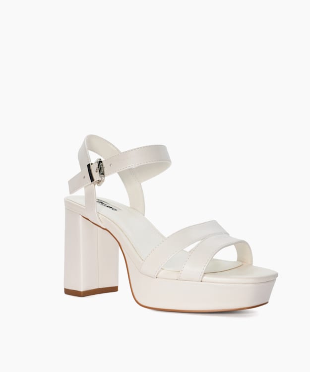 Madewithlove Ivory - Leather Platform Wedding Heels