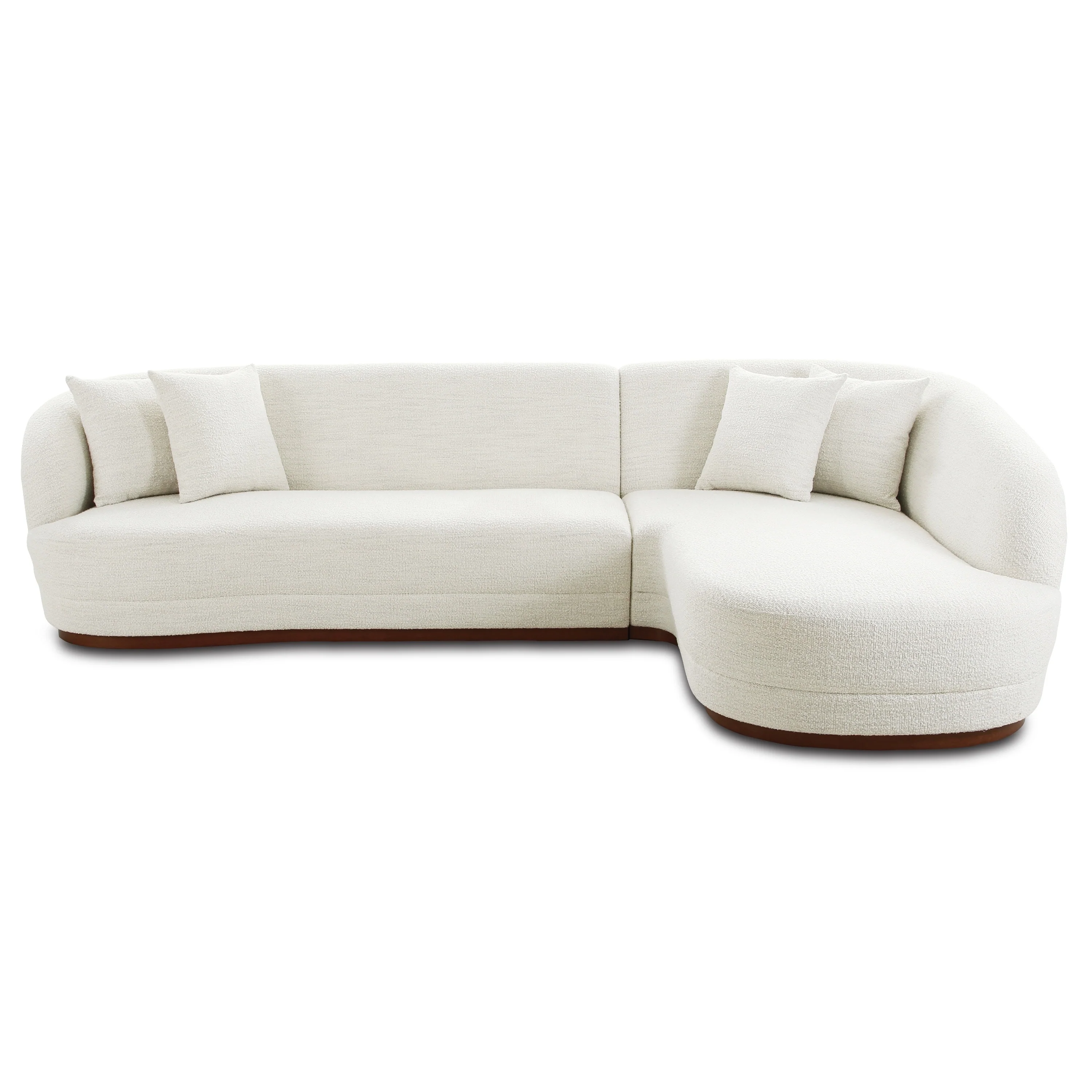 Poly and Bark Arles Sectional in Cloud White