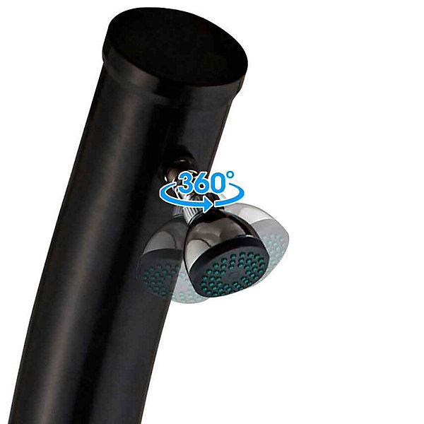 Douche Solaire 20L avec Pommeau Réglable   Mélangeur d'Eau Chaude   Raccord Tuyau de Jardin