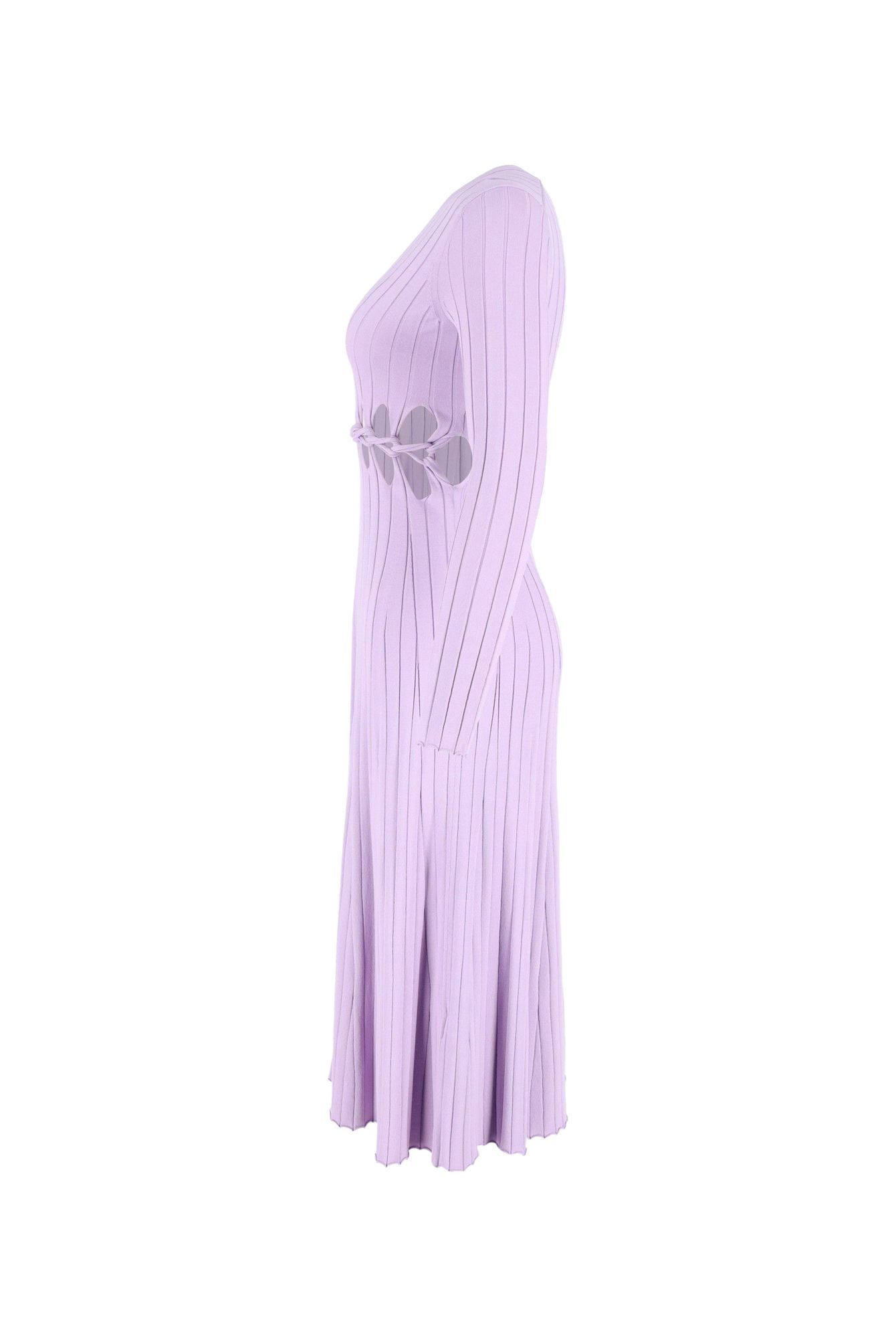 Dion Lee Preloved Pinnacle Braid Dress In Purple Viscose