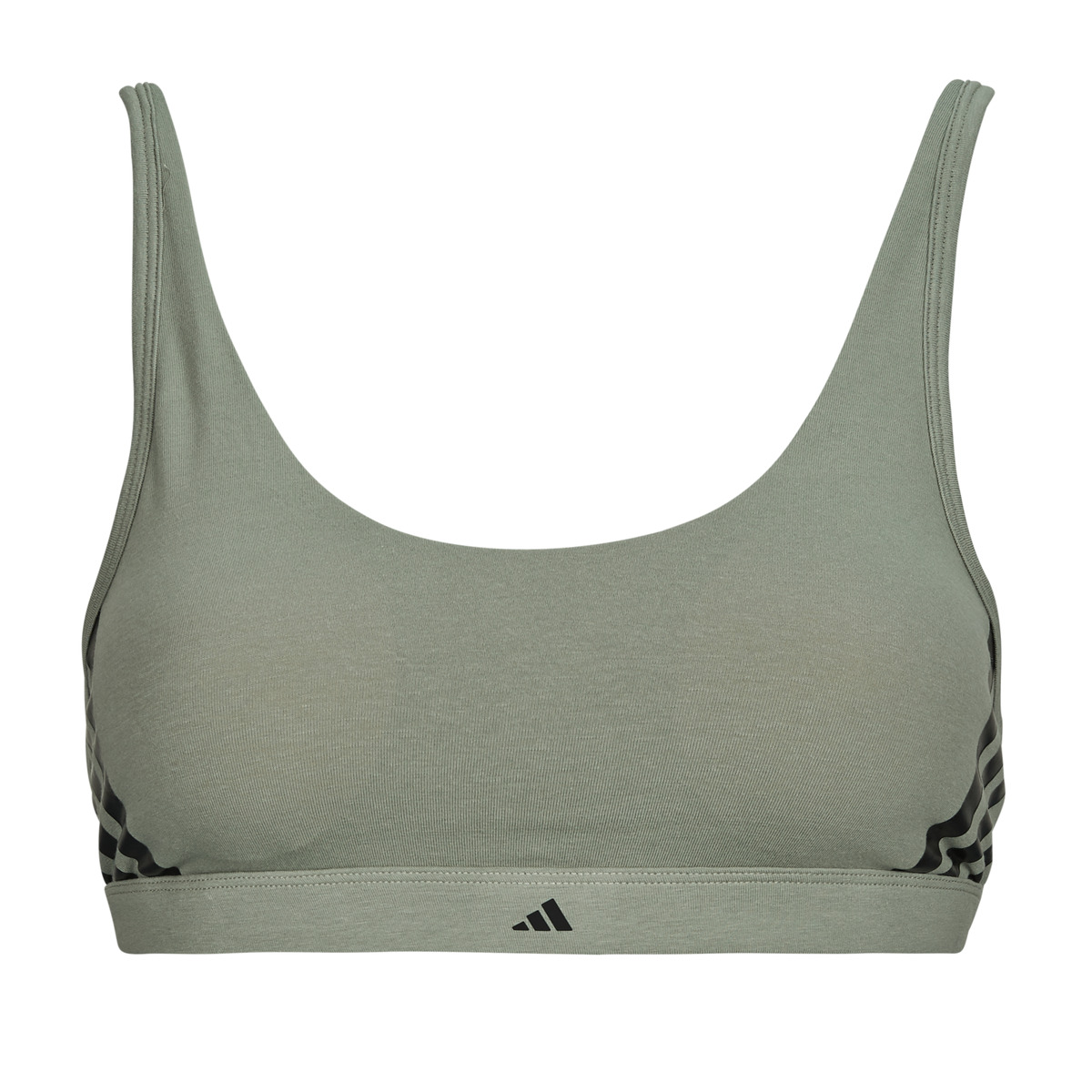 adidas - ACTIVE ESSENTIALS COTTON 3 STRIPES - Grey