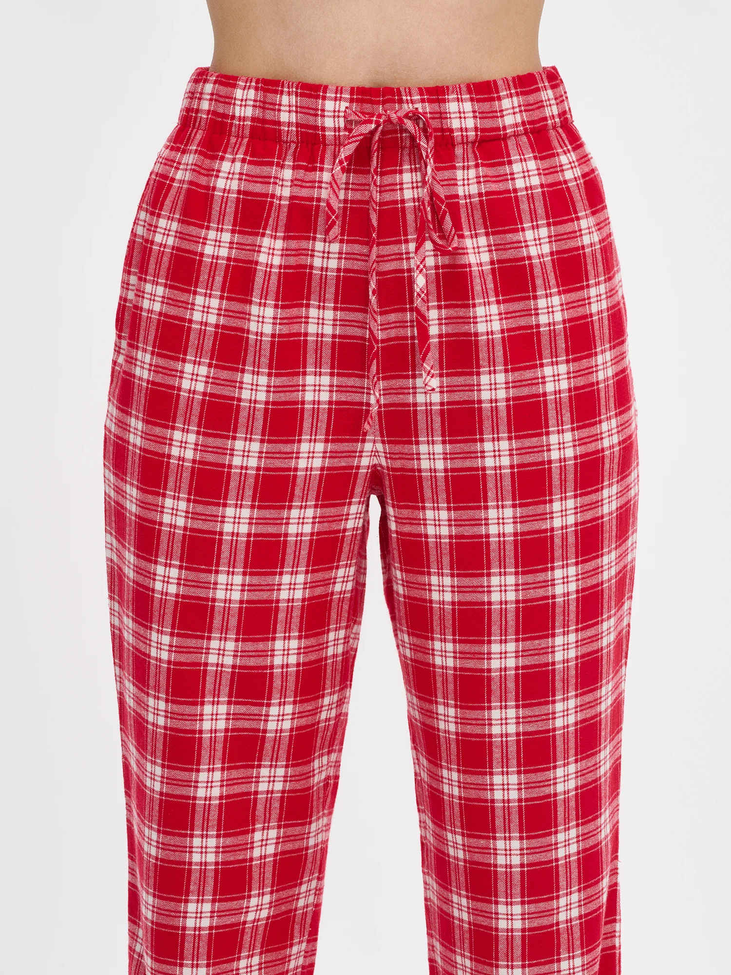 RUUTU pyjamahousut - punainen