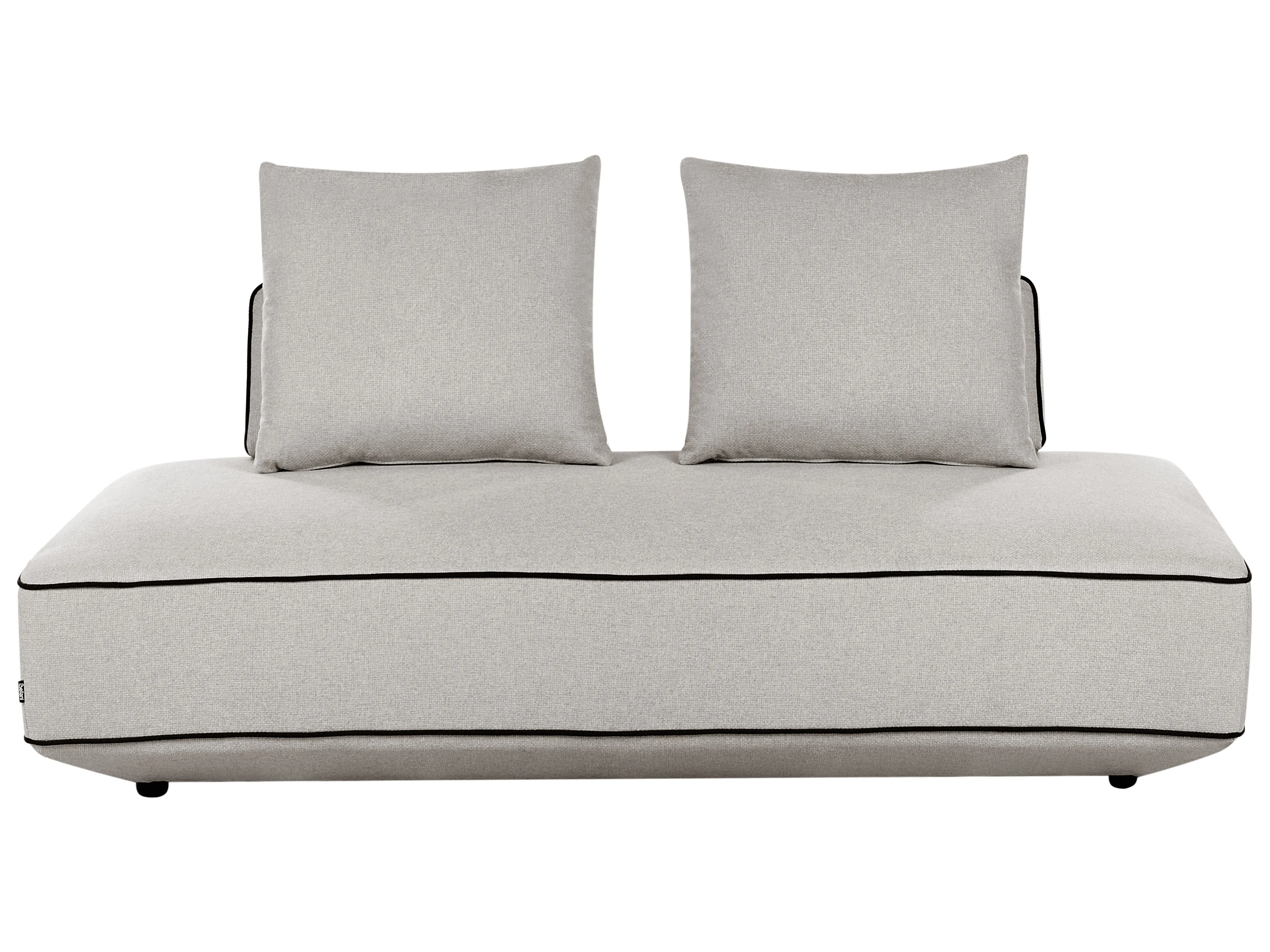 Chaise Longue SEILLANS Fabric Light Grey
