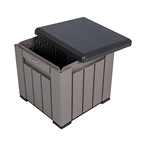 Coffre de jardin cube Lifetime 60372U marron L.51 x l. 51 x H.51 cm 94L