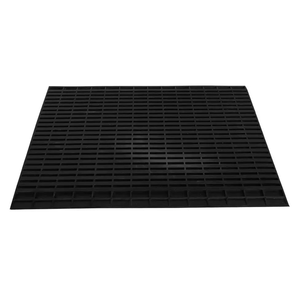 Borstelmat - Rubber - 120x80 cm