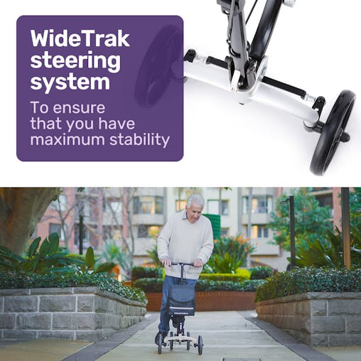 NNEMB Knee Scooter Walker-Disc Brake-Suspension-Bag-Broken Leg Ankle Foot Mobility-Crutches Alternative