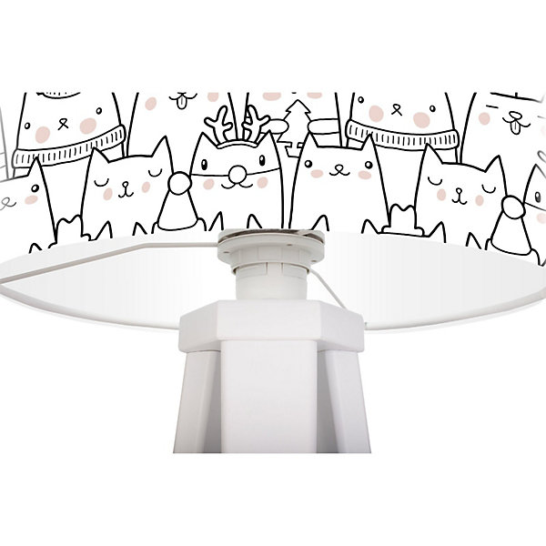 Lampe de chevet kids foto-269 30 x 30 x 45 cm Blanc