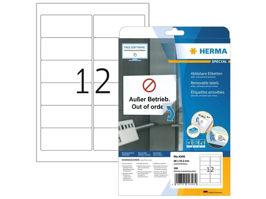Etiketten 25er-Set Universal-Etiketten Movables