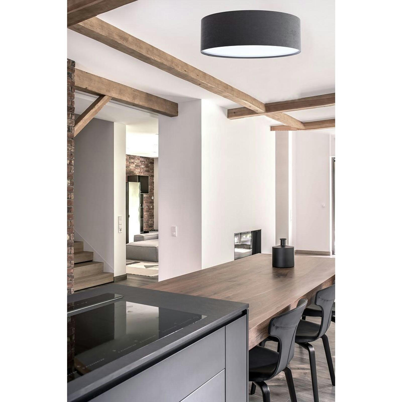 DEKO - Plafonnier Tissu Gris