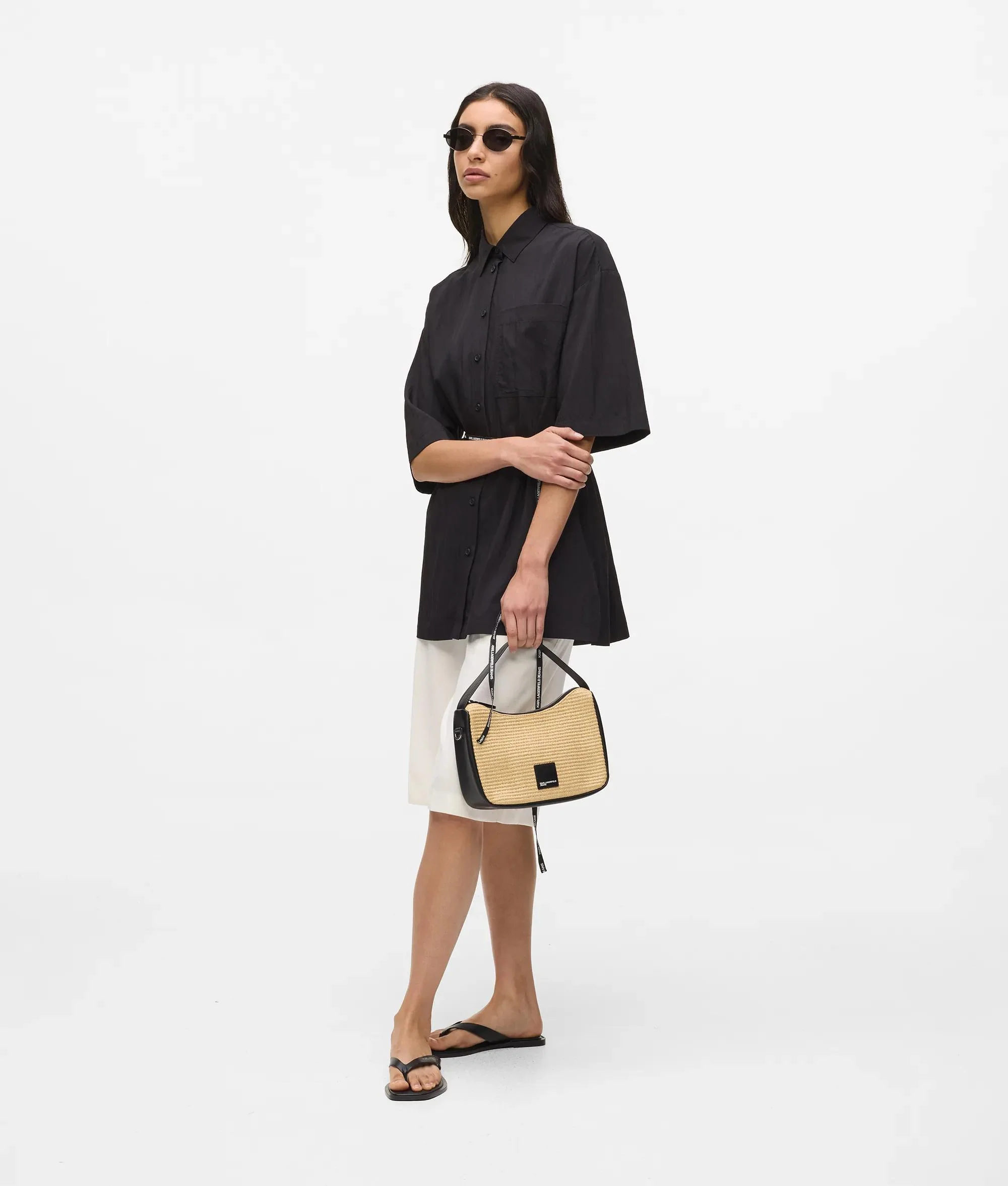 Mini-sac hobo tissé