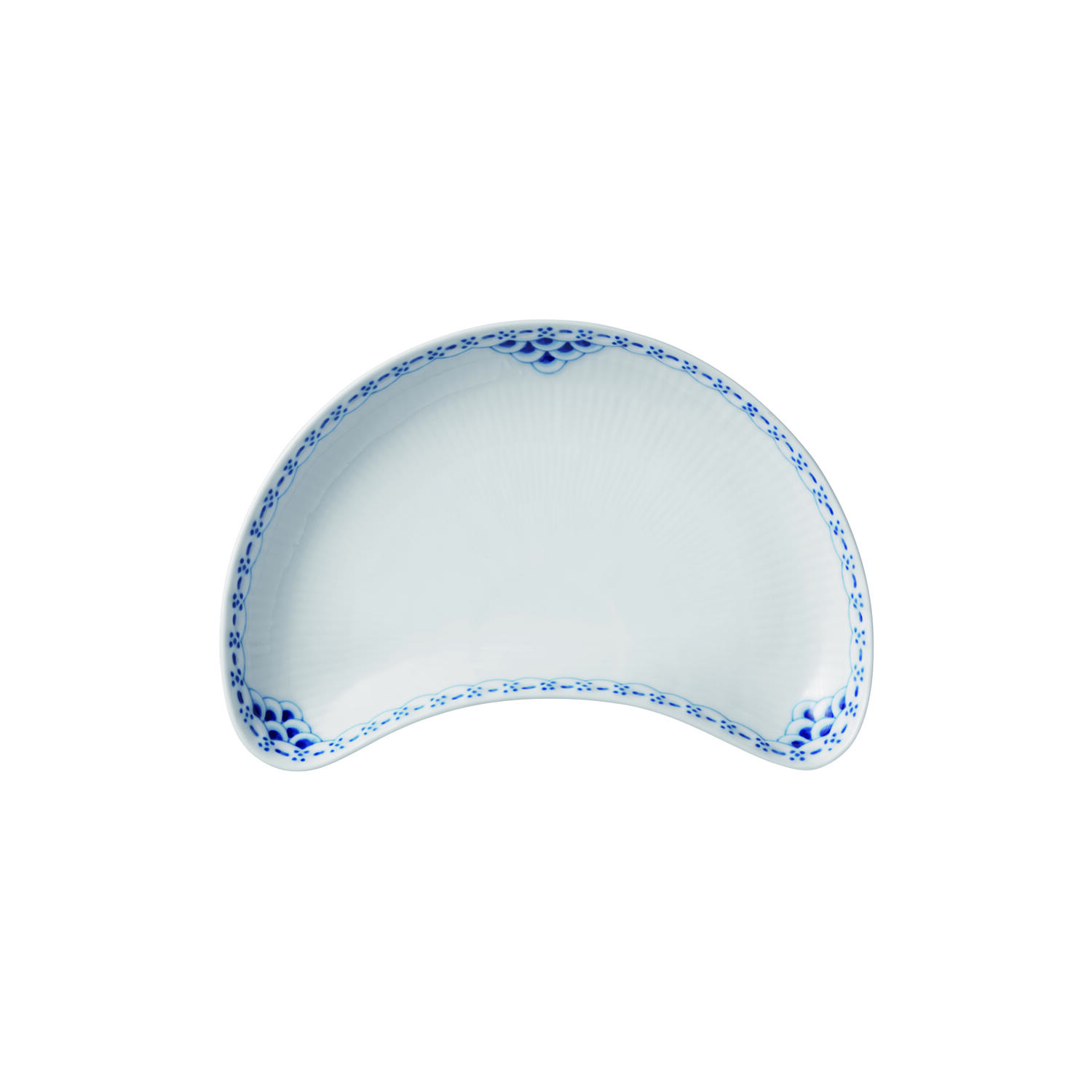 Prinsesse halvm&aring;neformet asiet 22,5 cm