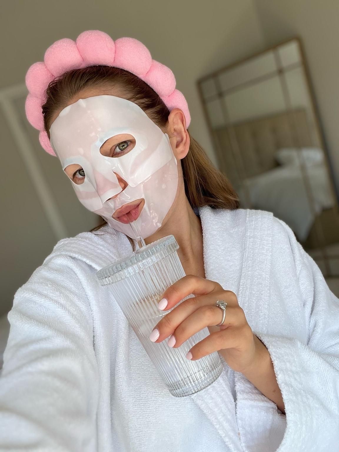 LunèBevra Peptide Collagen Sheet Masks - Anti-Aging Face Masks x4 Masks