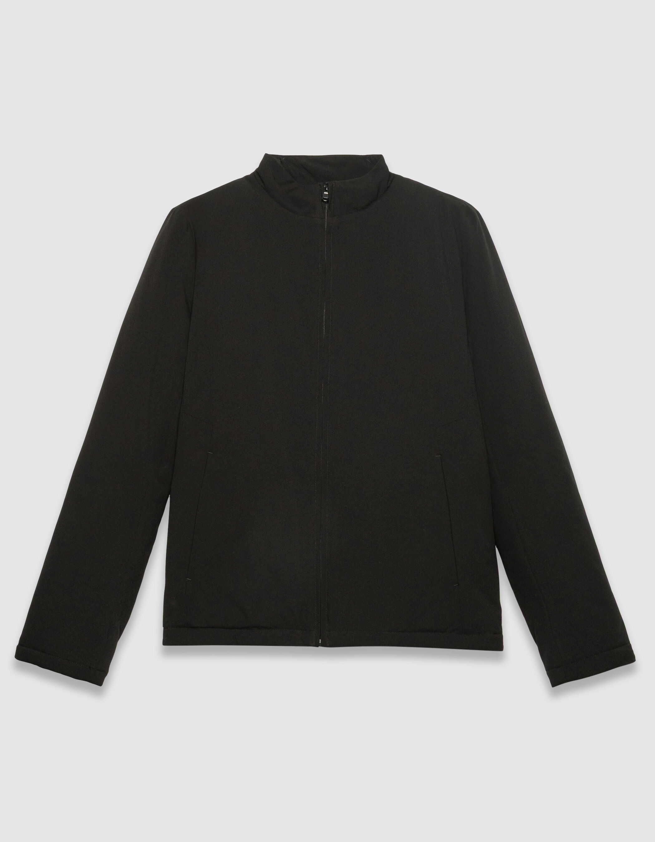 Sous-doudoune noire col montant Homme