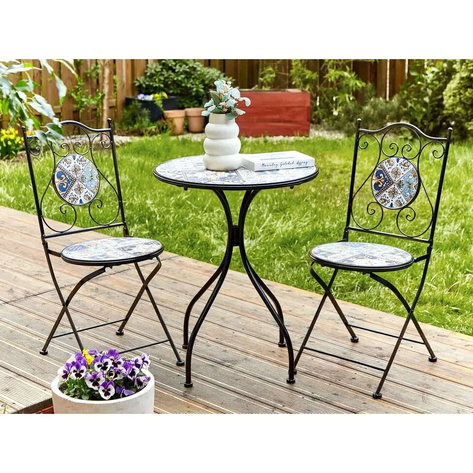 CIVITA - Balkonset - Zwart - Metaal