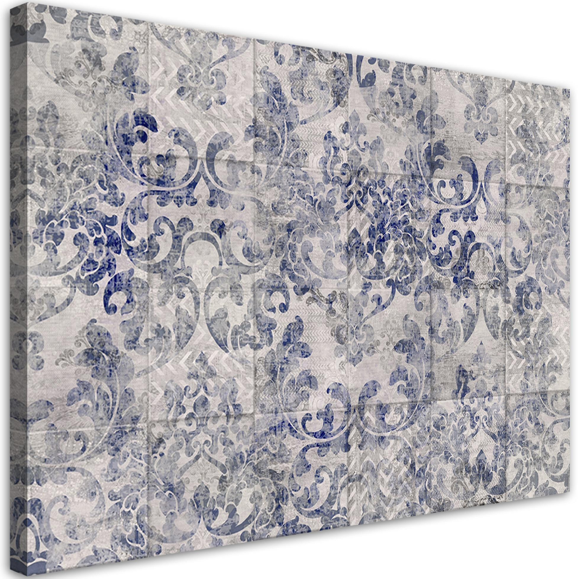 Feeby Obraz Niebieski ornament 60x40