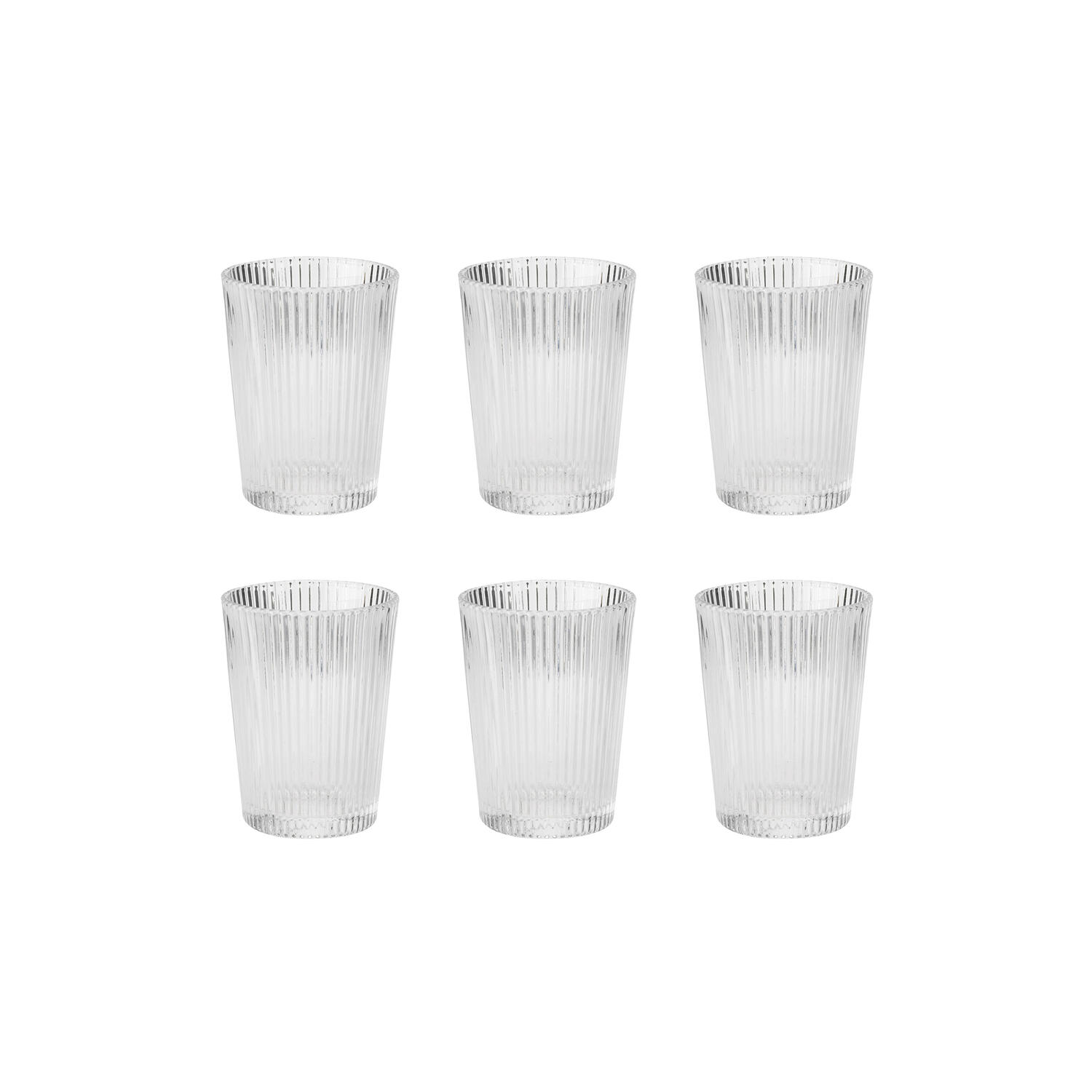 Pilastro drikkeglas 6 stk, clear