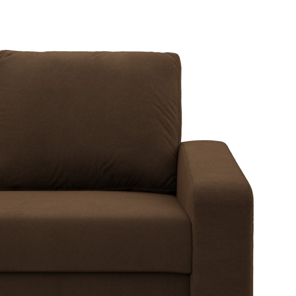 SOFA KANAPA rozkładana z funkcją spania brązowa