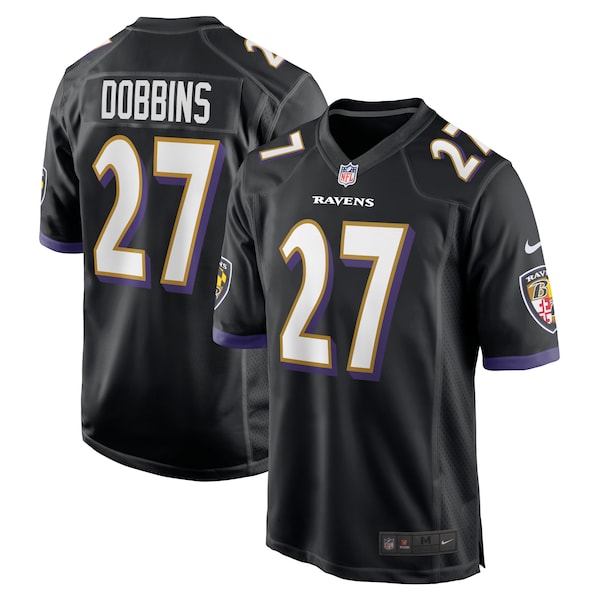 J.K. Dobbins Baltimore Ravens Nike Game Jersey - Black/Purple/White