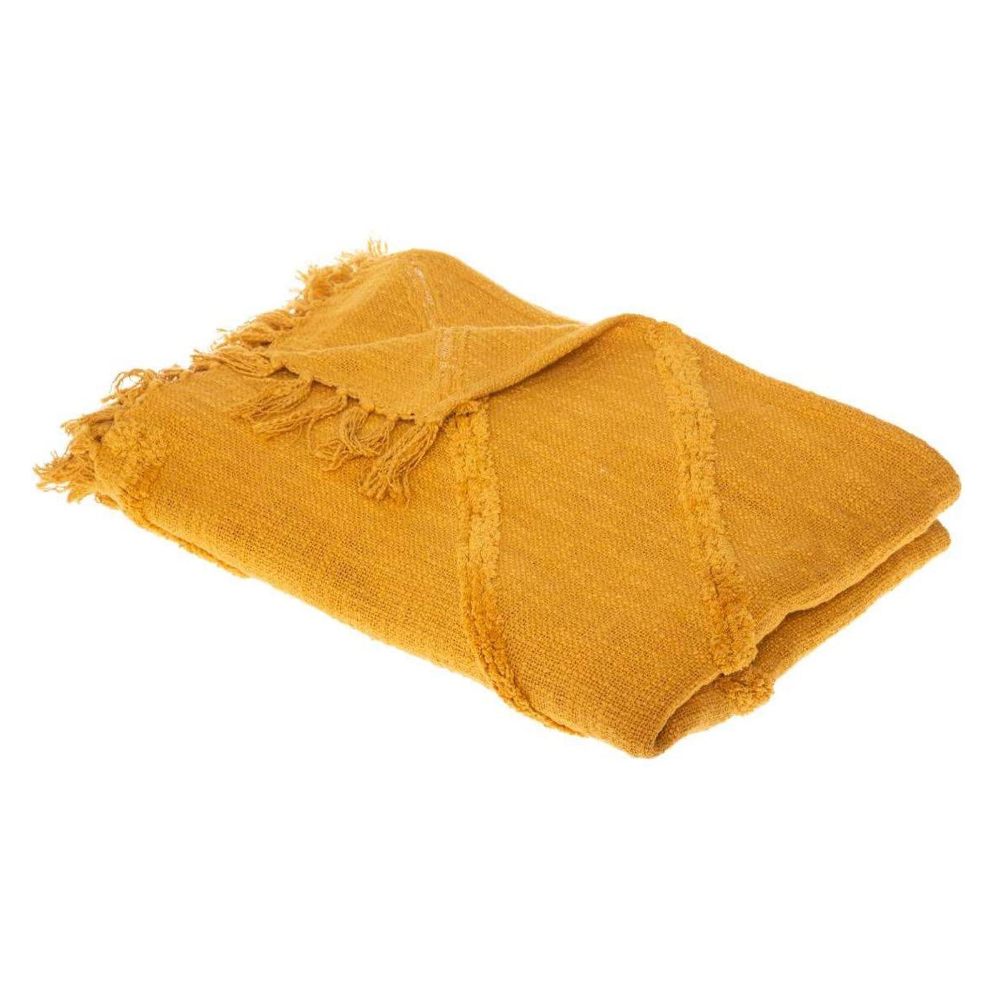 Manta INCA ocre 130x180cm