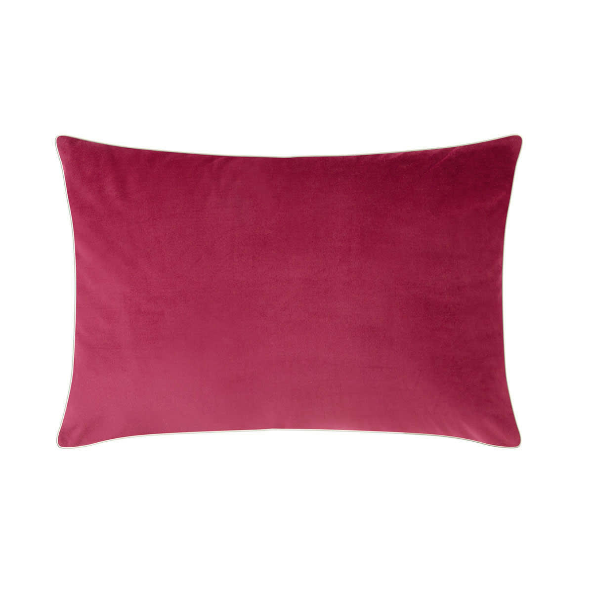 GATSBY - Housse de coussin unie en velour opéra 40x60