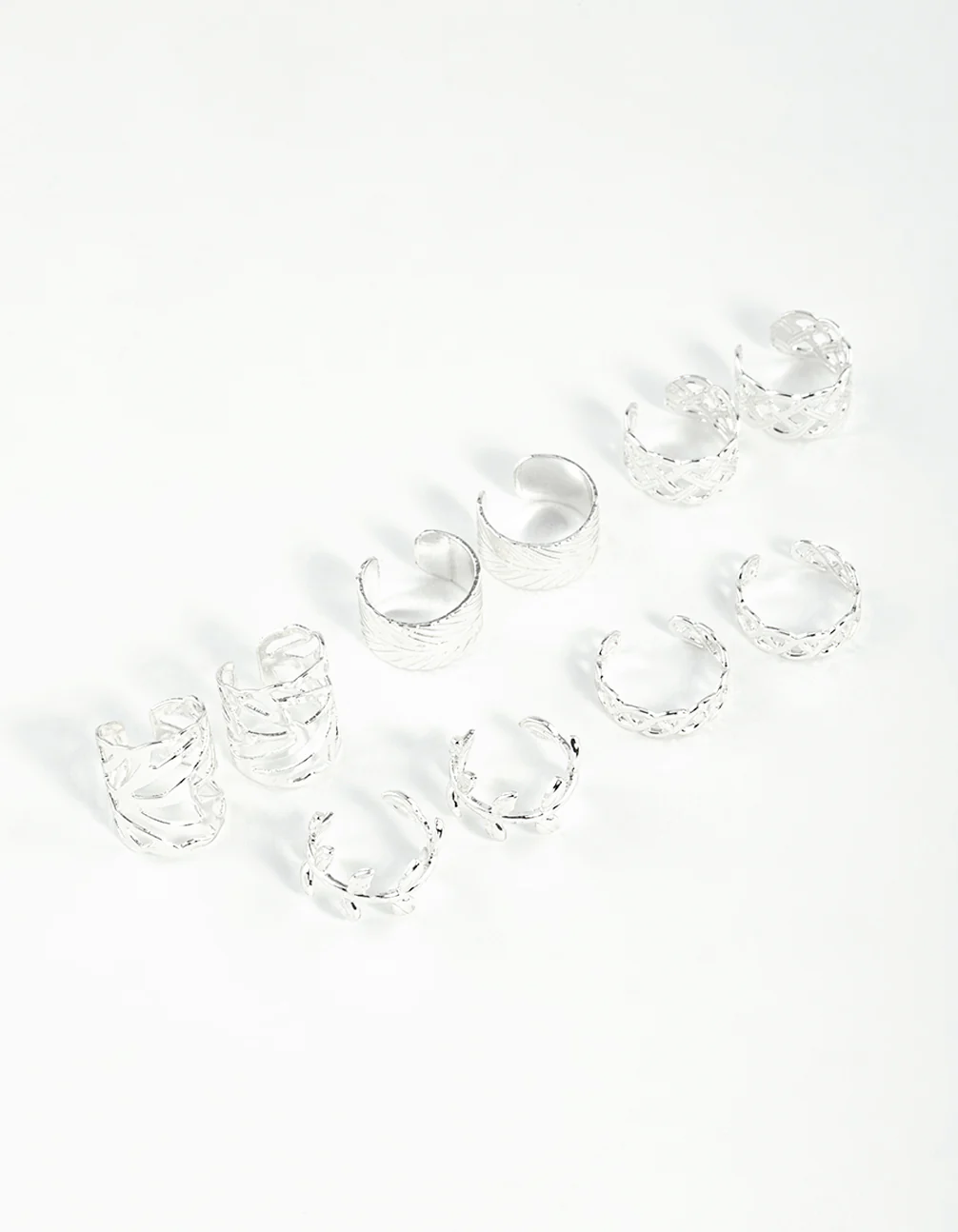 Silver Roman Leaf Cuff 10-Pack