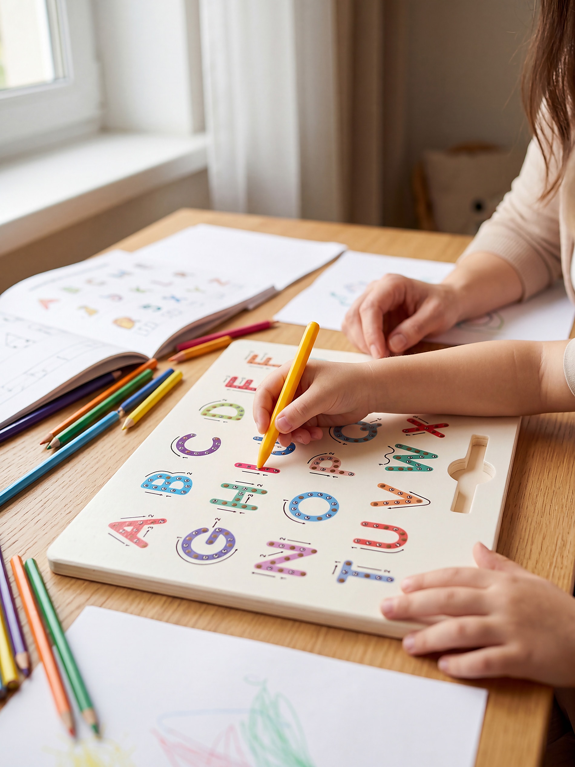 Edukacyjna tablica magnetyczna do nauki liter