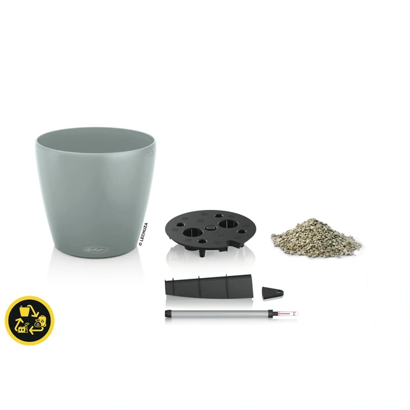 Pflanztopf »CLASSICO«, D.21xH20,5 cm hellgrau rund