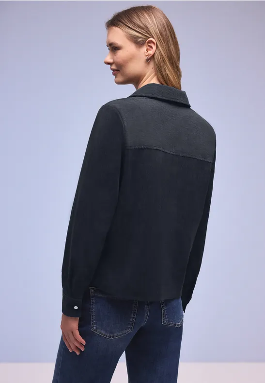 Kurzes Cord Overshirt