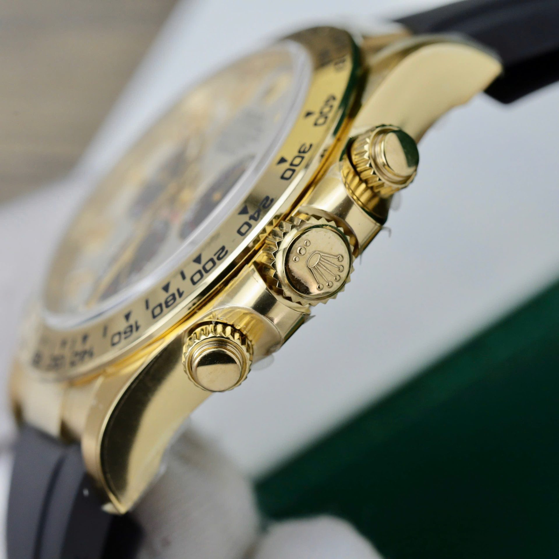Rolex Daytona 116519 YG Plated White Dial 40mm Oysterflex Super Clone
