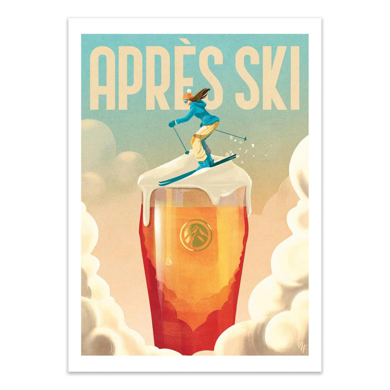 MARK HARRISON - APRÈS SKI VERSION2 - MARK HARRISON - Affiche d'art 30 x 40 cm