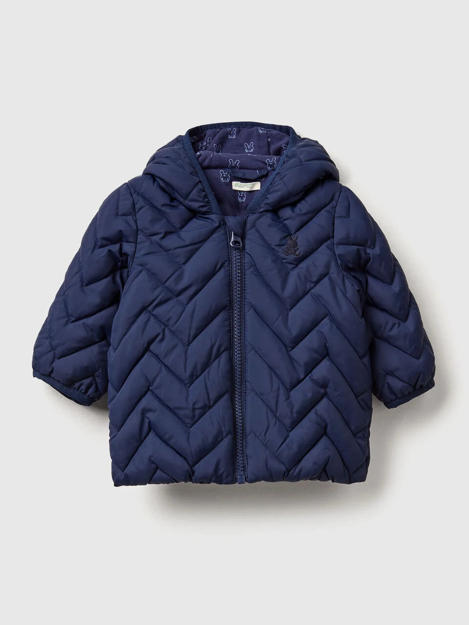 Padded puffer jacket with ear flaps