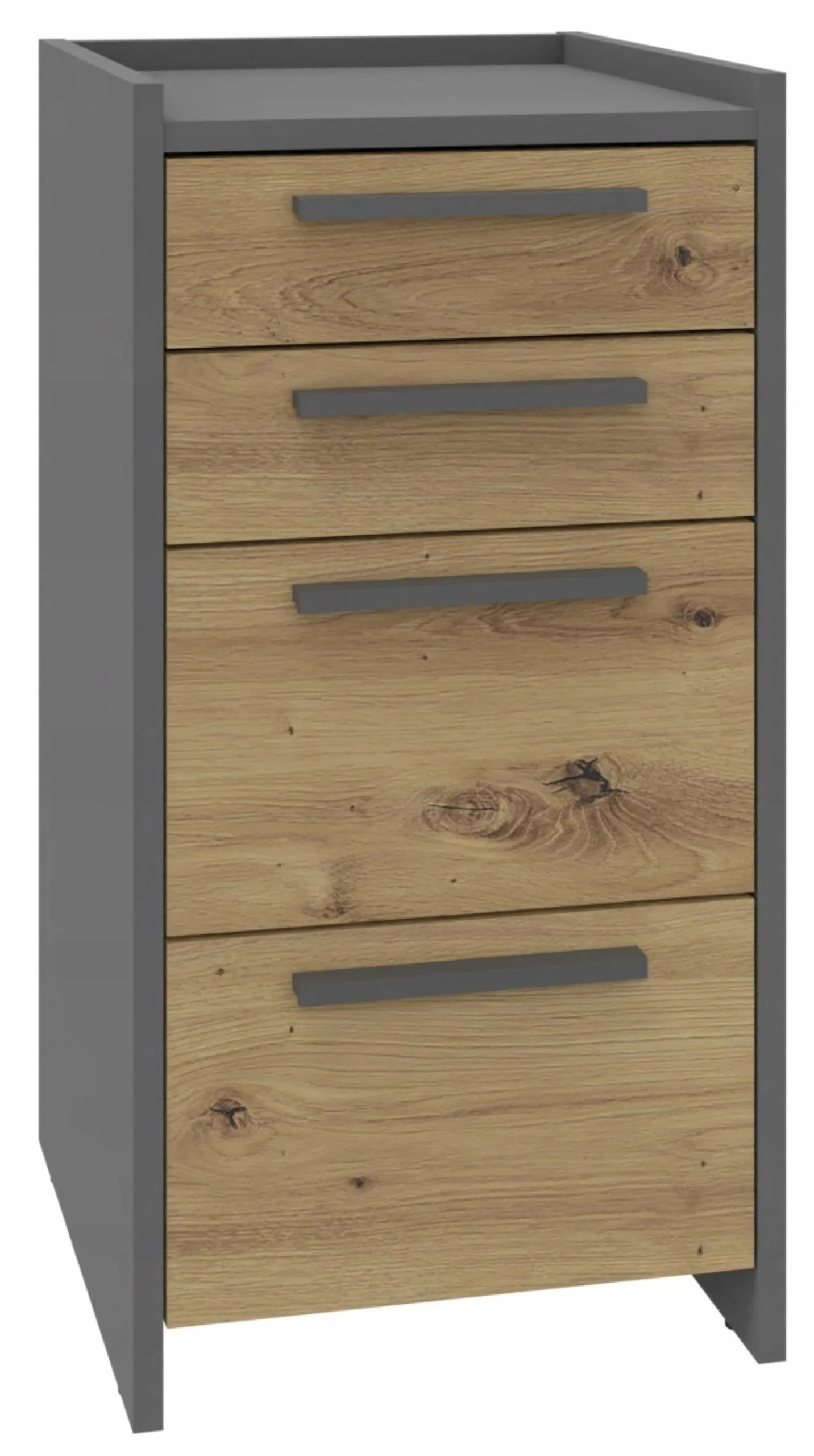 Komoda szafka ALTIVO 2SW2SN artisan-antracyt 2 szuflady wysokie 2 niskie