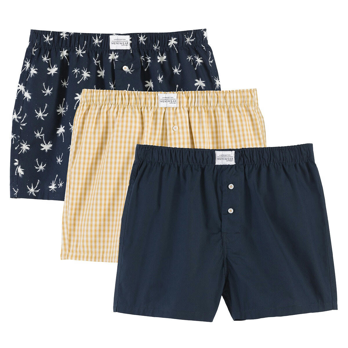 Lot de 3 caleçons pur coton