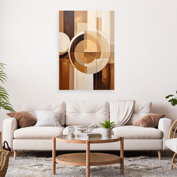 Obraz do salonu sypialni biura, Abstrakcyjne geometryczne formy 20x30