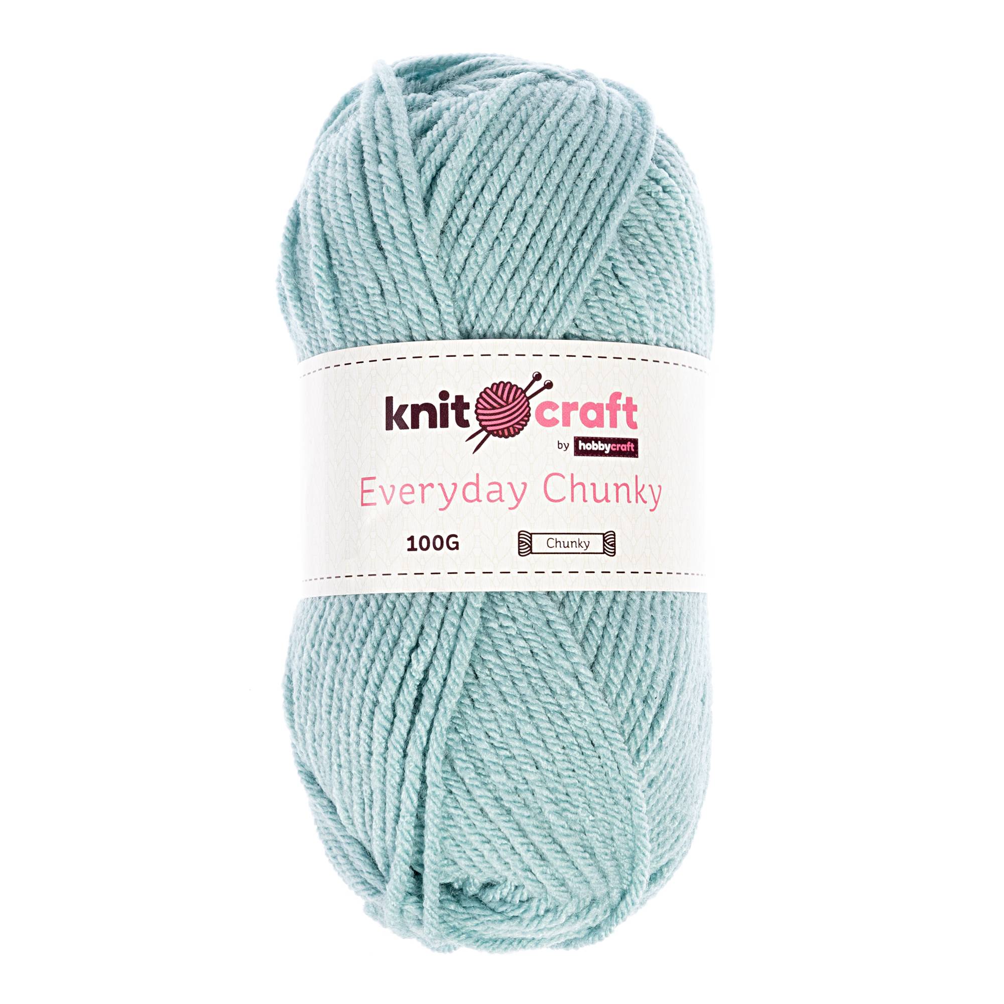 Knitcraft Soft Green Everyday Chunky Yarn 100g